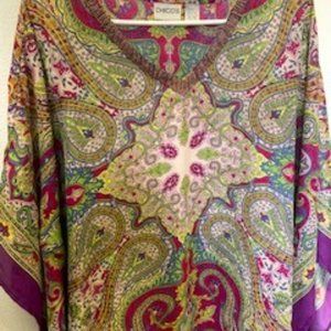 Chico's Elegant Paisley Poncho